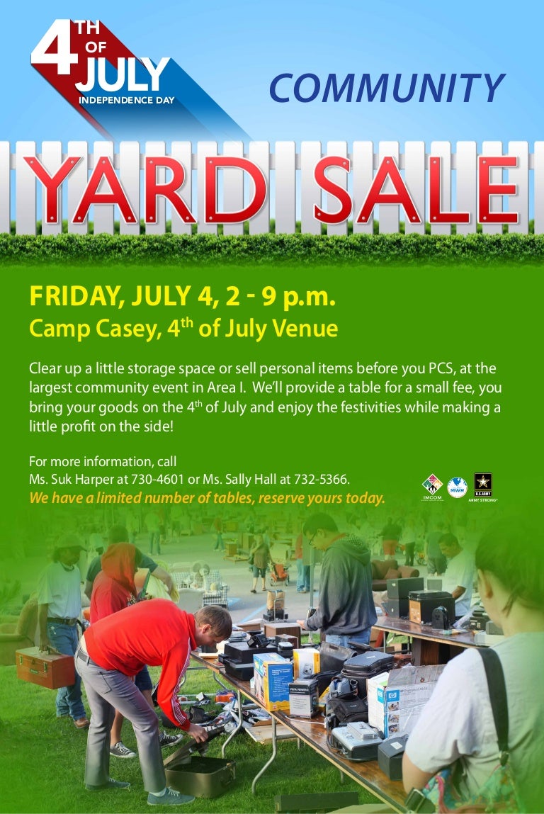 Yard sale poster