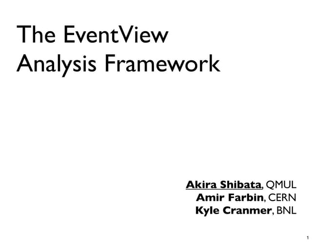 Analysis Software Development