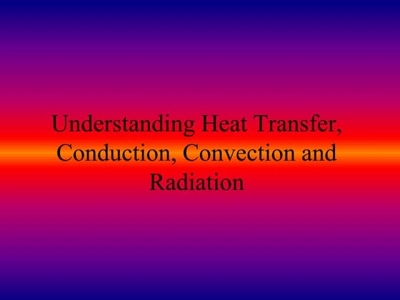 Modes of heat transfer conduction convection radiation complete | PPTX ...