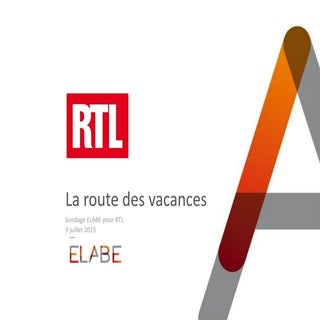 ELABE pour RTL La route des vacances
