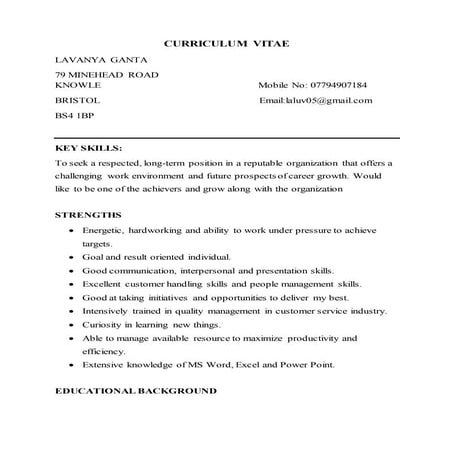 How To Write A Resume With No Experience (template) | DOC