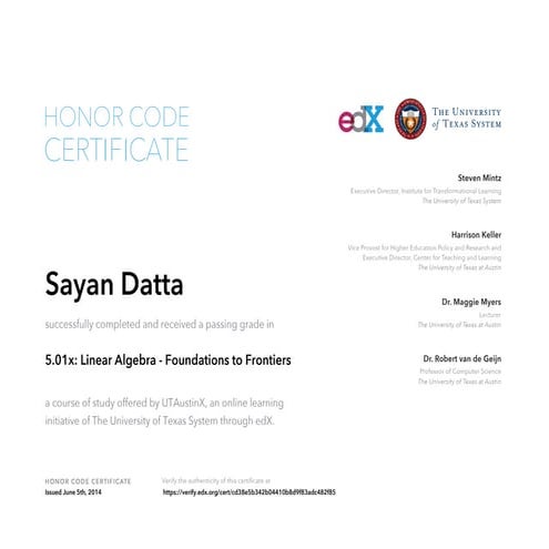 Honor Code Certificate | PDF