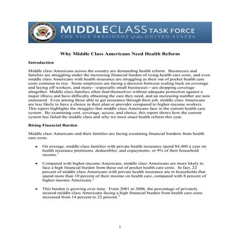 071009finalmiddleclasstaskforcereport2 090710122425 Phpapp01
