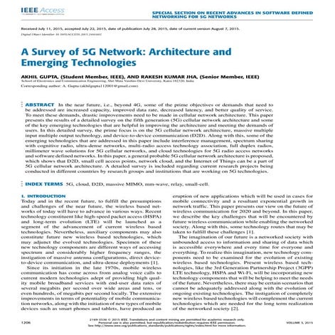 SPECIAL SECTION ON RECENT ADVANCES IN SOFTWARE DEFINED NETWORKING FOR 5G NETW...