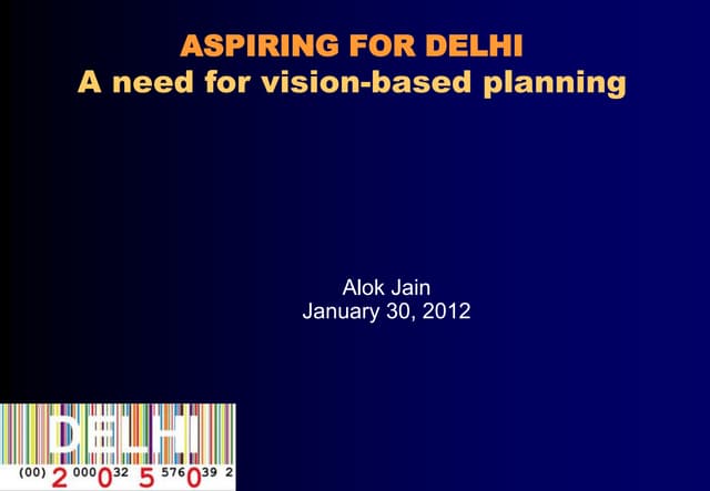 Delhi mobility vision
