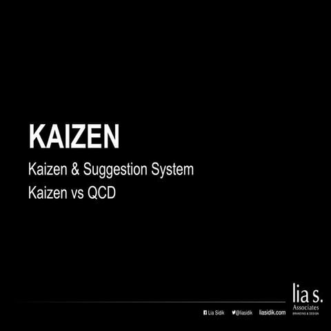 070 170731 bookclub_kaizen - kaizen & suggestion system - kaizen & QCD