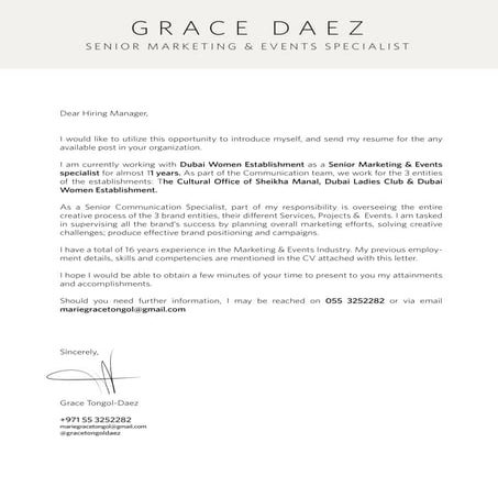 Marie Grace Daez CV SEPT 2016