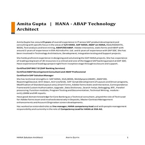 Amita_Gupta_9_yrs_HANA_Solution_Architect