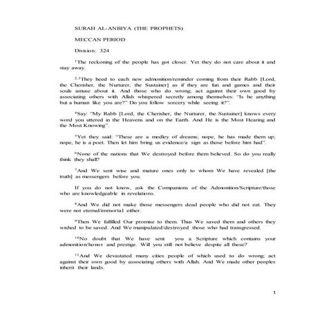 073  surah al-anbiya (the prophets)