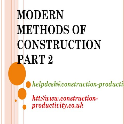 074 Modern Methods of Construction | PPT | Construction Industry ...
