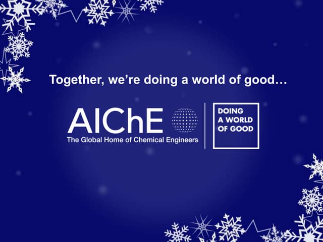 Happy Holidays from the AIChE Foundation