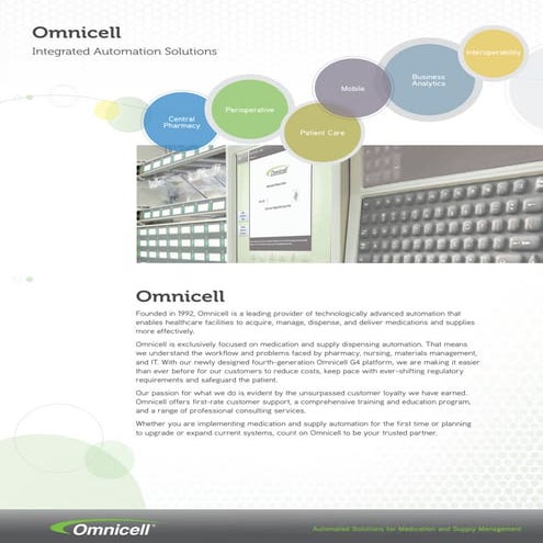 Omnicell Solutions Overview Brochure 704-C