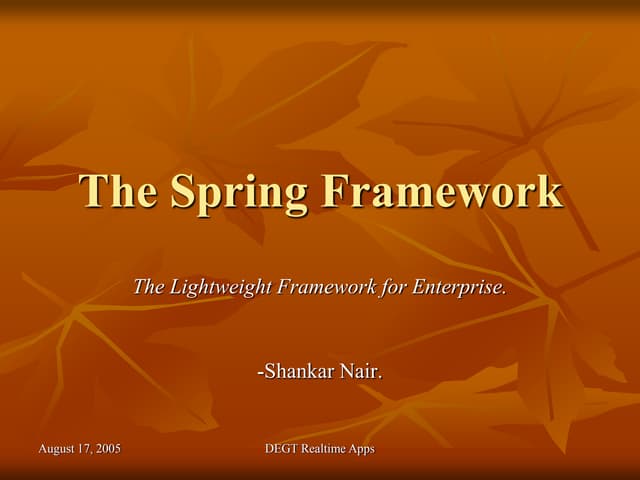 TheSpringFramework
