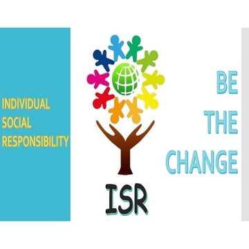 Individual-Social-Responsibility-ISR Assignment | PPTX