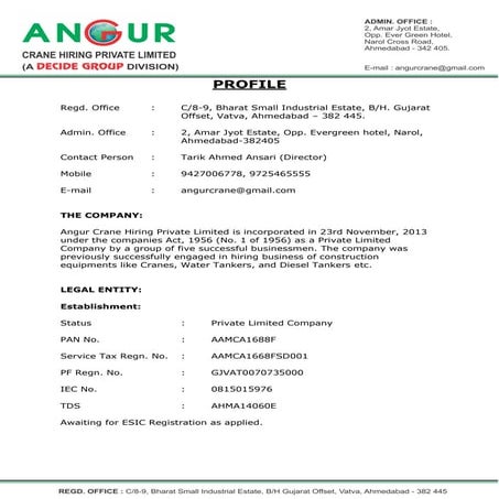 Angur Profile | PDF