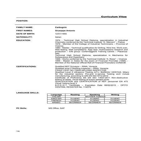 Welding Inspector - QC Inspector