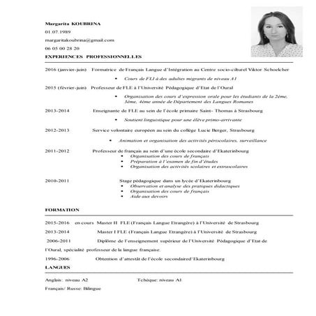 Curriculum Vitae | PDF