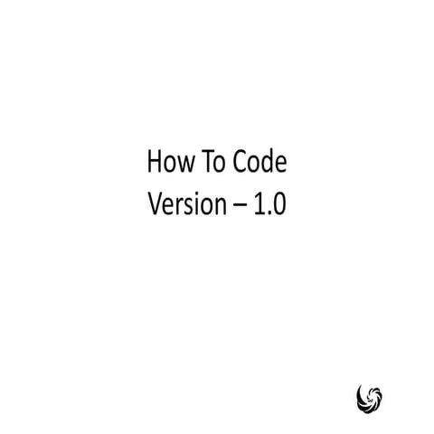 How To Code