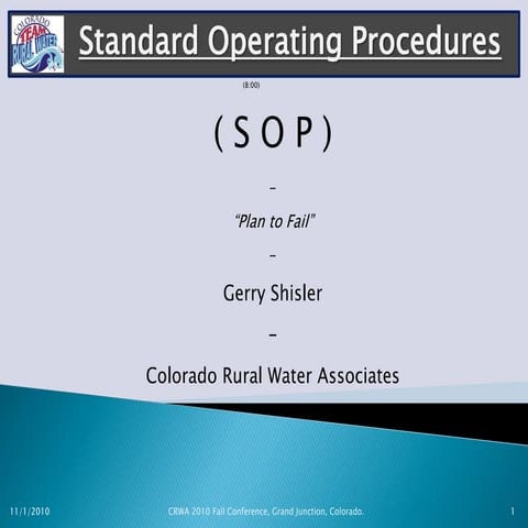 _GerryShisler_Standard Operating Procedures