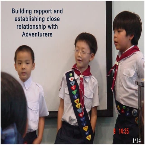 07 adventurer (building rapport with the little ones)