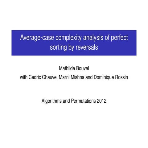 AlgoPerm2012 - 07 Mathilde Bouvel