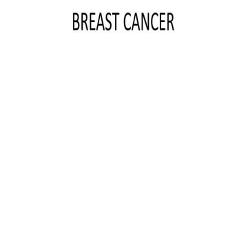 BREAST CANCER PPT: A GENERAL OVERVIEW IN HISTOPATHOLOGY