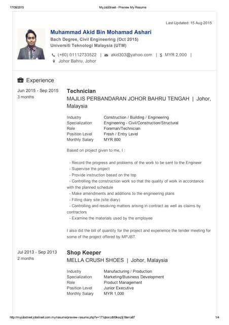 MY RESUME