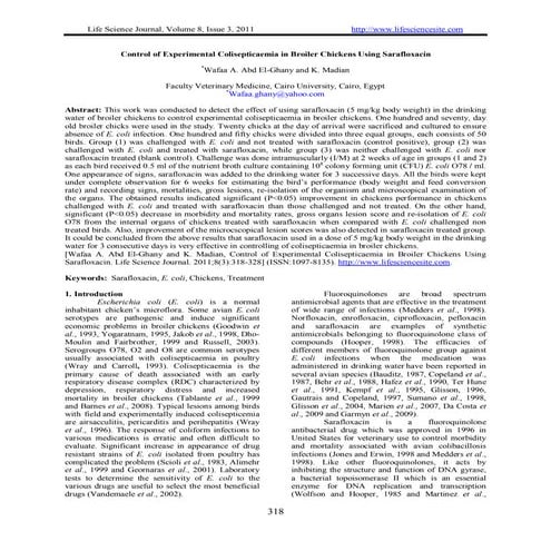 Pathogenesis of enterobacteriaceae isolated from commercial chicken ...