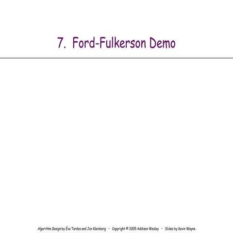 ford fulkerson algo