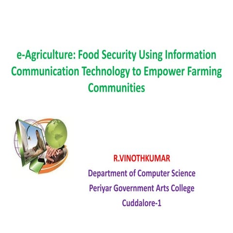07 e agriculture. food security using ict to empower farming communities@pacc 28.08.2014