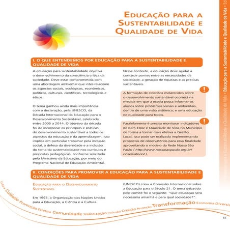 07 educacao para a sustentabilidade e qualidade de vida | PDF