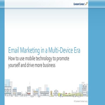 LSA Bootcamp Austin: Email Marketing in a Mult-Device Era