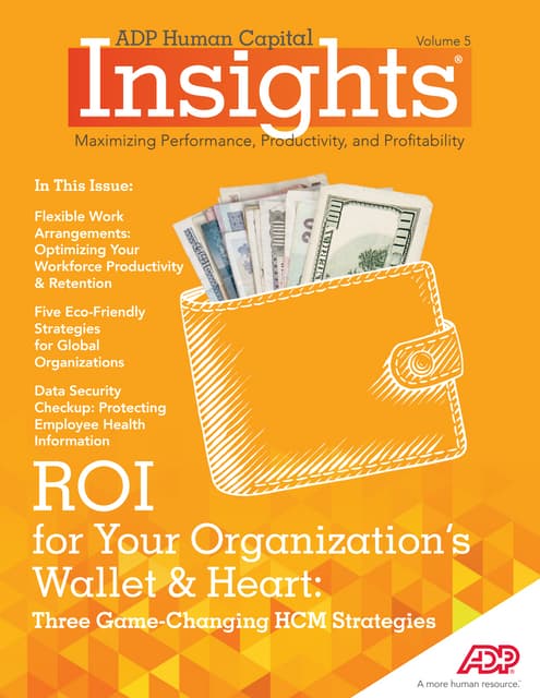 Optimizing Your Workforce Productivity & Retention - Human Capital Insights - Vol. 5