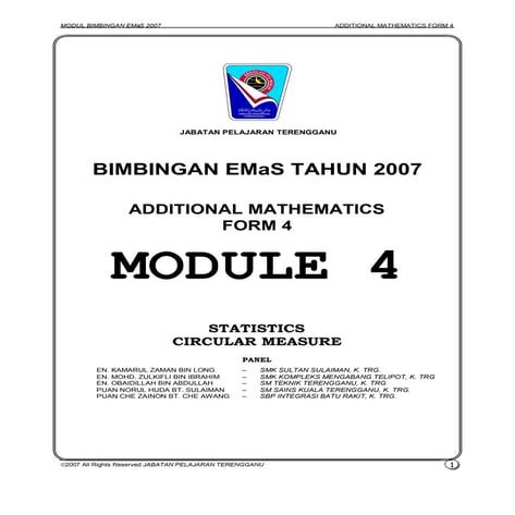 modul 4 add maths 07 | PDF