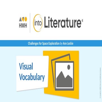 Visual Vocabulary and Key Concepts in Challenges for Space Exploration ...