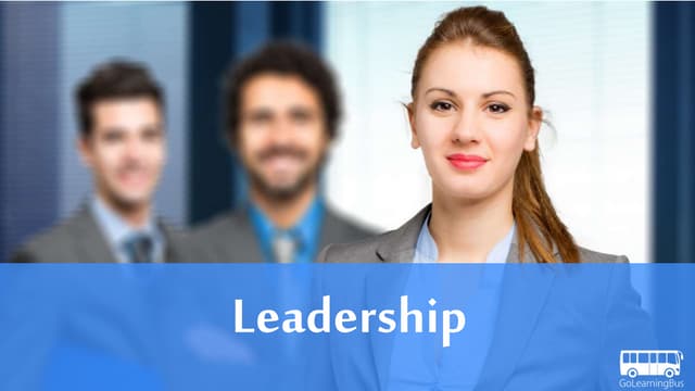 A simple introduction to Leadership by GoLearningBus