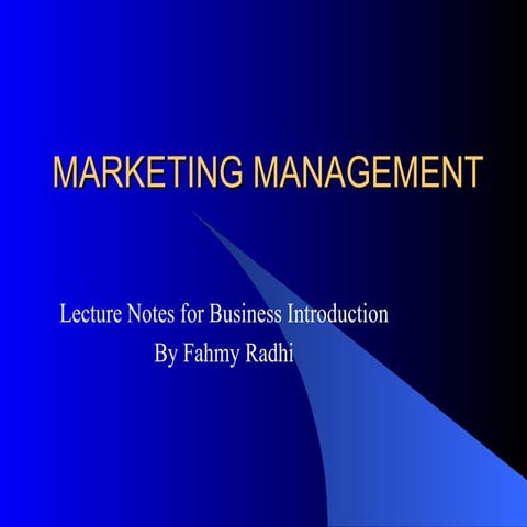 07 Marketing Management