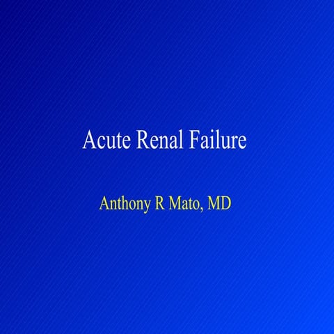 07 Mato   Acute Renal Failure