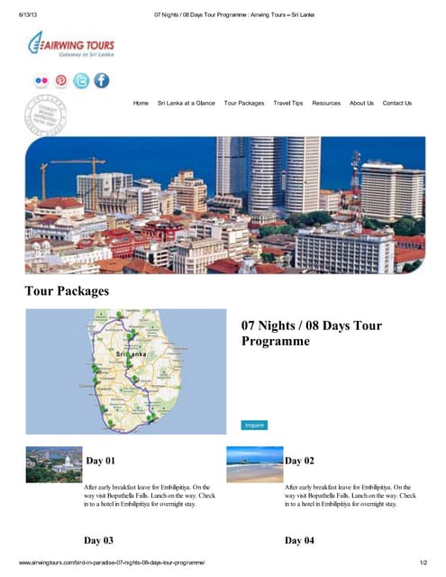 05 nights 06 days tour programme | PDF
