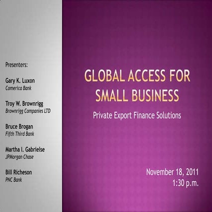 07 Private Export finance solutions   all