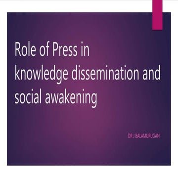 Role of Press 