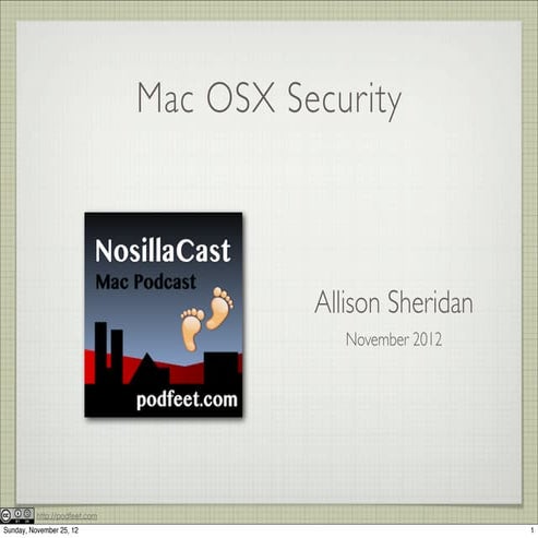 Security on the Mac