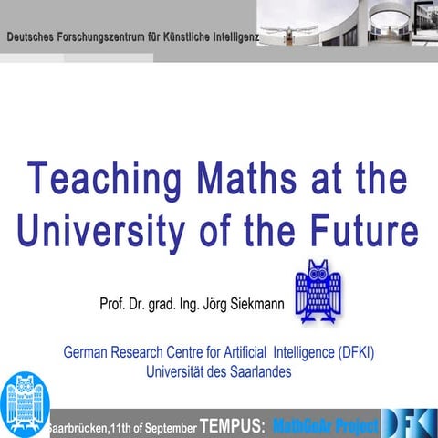 Teaching Mathematics at the University of the Future 