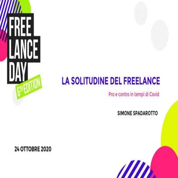 Freelance Day 2020 - La solitudine del freelance - Simone Spadarotto