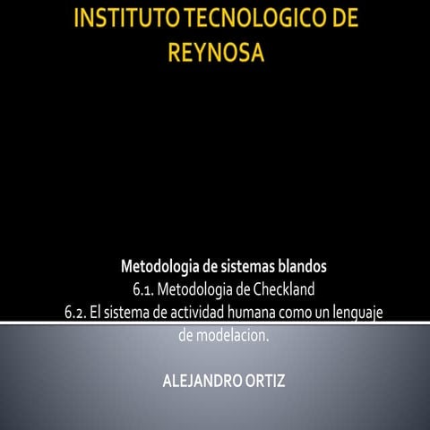 METODOLOGIA DE sistemas blandos