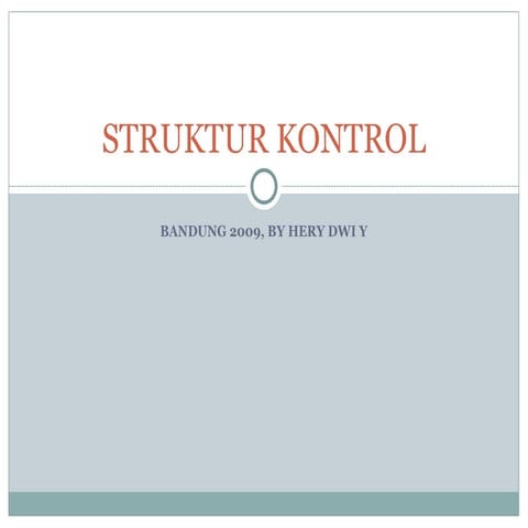 struktur kendali dalam pemrograman website