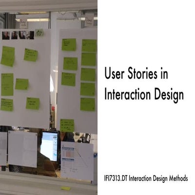 User Stories in Interaction Design