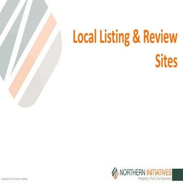 Local Listing & Review Site Presentation