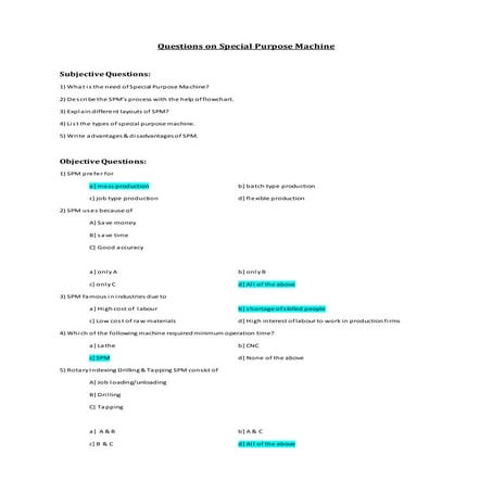 nishit ambule   special purpose machines questions