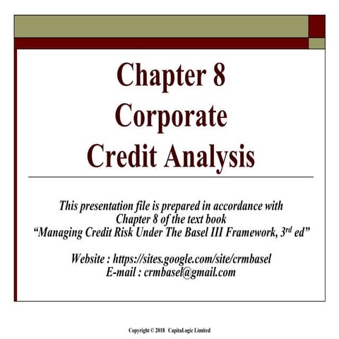 08.1 corporate credit analysis | PDF